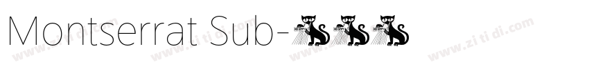 Montserrat Sub字体转换 Montserrat Sub字体转换